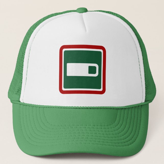 Gorra De Camionero Café Semiótico Estándar (Anverso)
