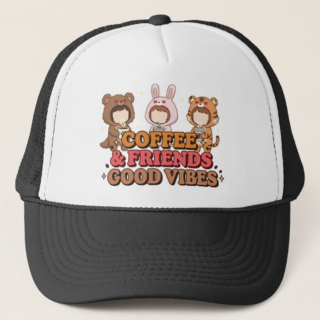 Gorra De Camionero Café y Amigos (Anverso)