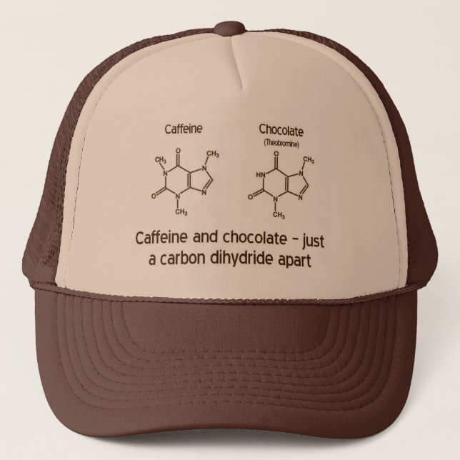 Gorra De Camionero Cafeína y chocolate (Anverso)
