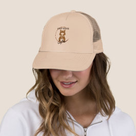 Gorra De Camionero Cafetería moderna y sencilla de café con perros