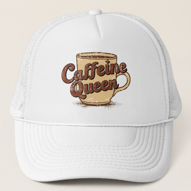 Gorra De Camionero Caffeine Queen (Anverso)