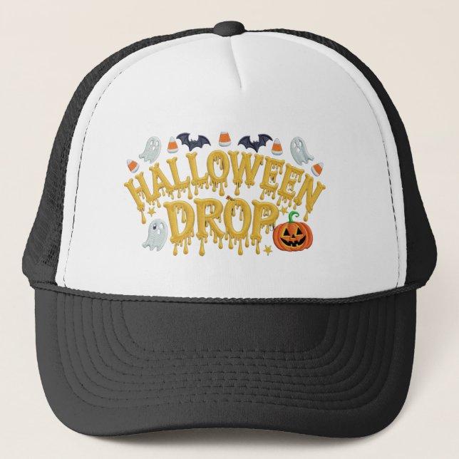 Gorra De Camionero Caída de Halloween (Anverso)