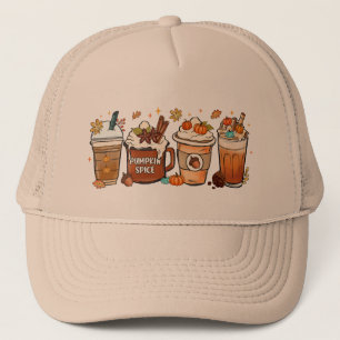 Gorra De Camionero Caída del Otoño Café Trompeta Spice