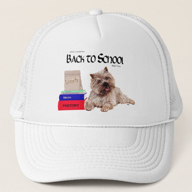 Gorra De Camionero Cairn Terrier De Vuelta a la Escuela (Anverso)