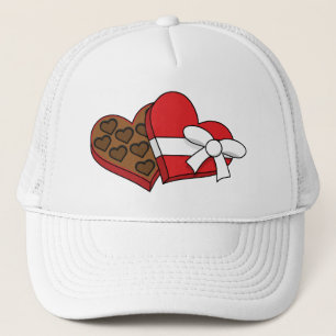 Gorra De Camionero Caja de chocolate con corazón el día de San Valent