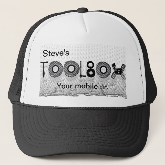 Gorra De Camionero Caja de herramientas de Steve (Anverso)