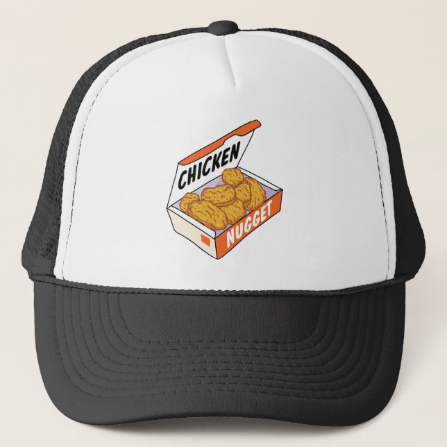 Gorra De Camionero Caja de pepitas de pollo (Anverso)