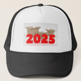 Gorra De Camionero Cajas abiertas con imagen impresa de 2025 años