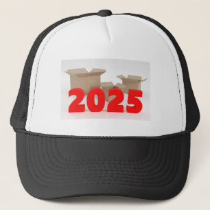 Gorra De Camionero Cajas abiertas con imagen impresa de 2025 años