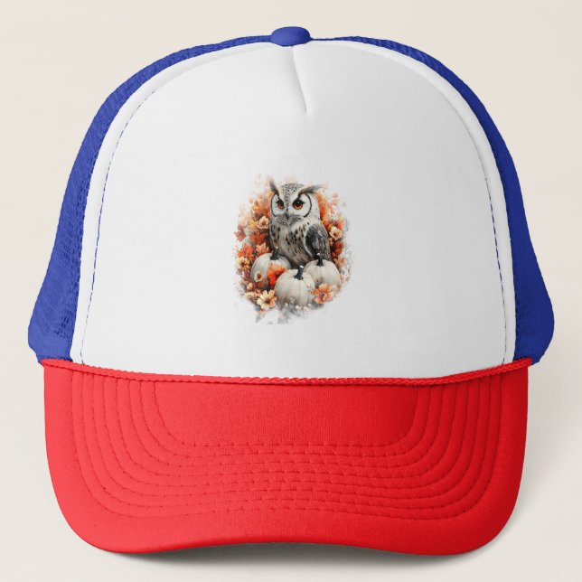 Gorra De Camionero Calabaza de Owl Country (Anverso)