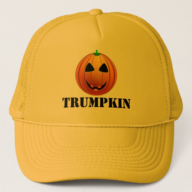Gorra De Camionero Calabaza divertida Halloween de Trumpkin del (Anverso)