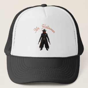 Gorra De Camionero Calabaza siniestra Sheriff Vaquero Jack-o'-Lantern