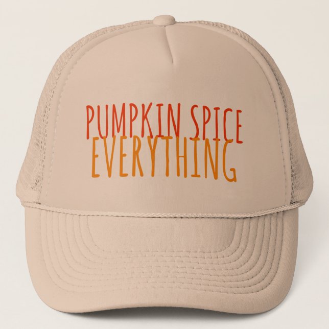 Gorra De Camionero Calabaza Spice Everything Trucker Hat (Anverso)