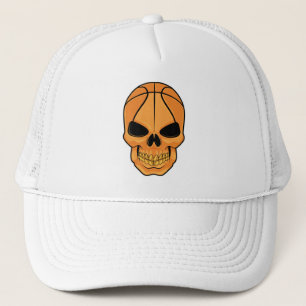 Gorra De Camionero Calavera con cabeza de baloncesto