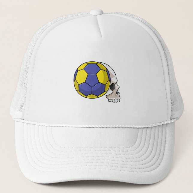 Gorra De Camionero Calavera con deportes de balonmano (Anverso)