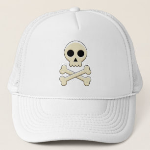 Gorra De Camionero Calavera con huesos