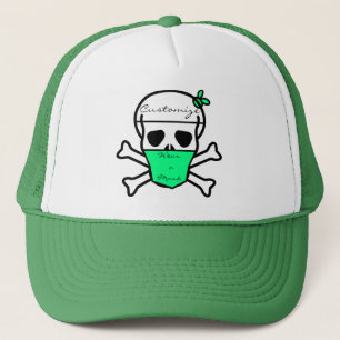 Gorra De Camionero Calavera Con Máscara De Máscara Thunder_Cove