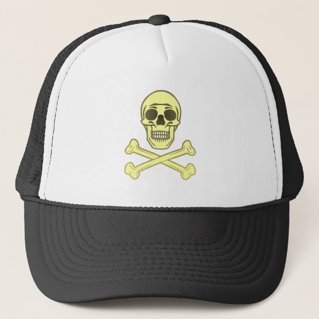 Gorra De Camionero Calavera cráneo hueso skull bones (Anverso)