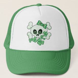 Gorra De Camionero Calavera cutánea con rocas de champú