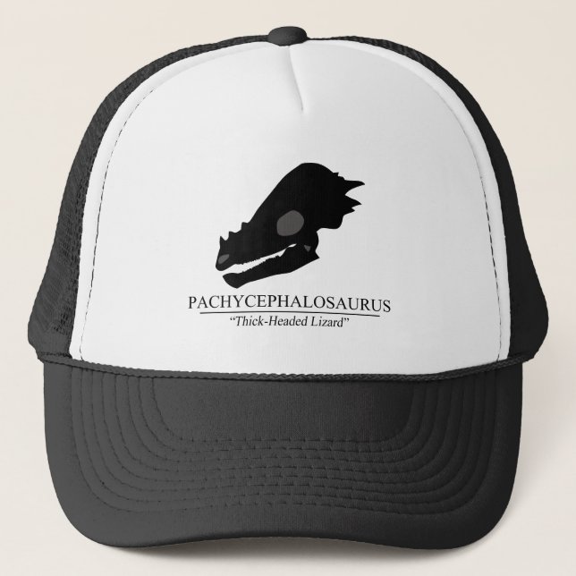 Gorra De Camionero Calavera de paquicefalosaurio (Anverso)