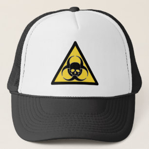 Gorra De Camionero Calavera de riesgo biológico