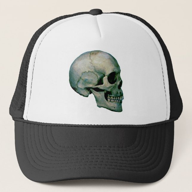 Gorra De Camionero Calavera del perfil (Anverso)