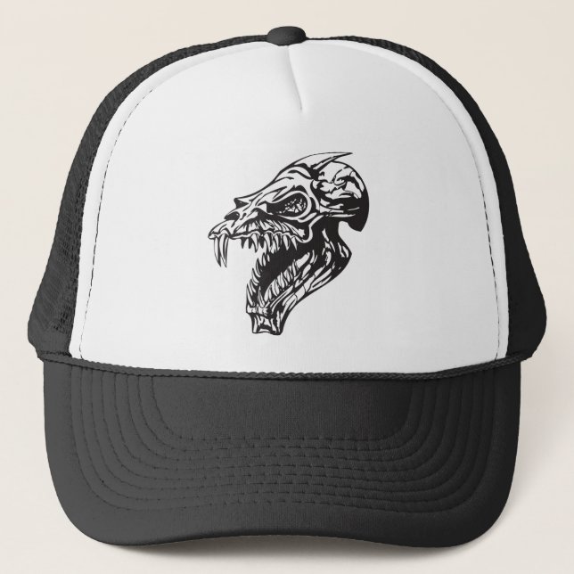 Gorra De Camionero Calavera humana 154 (Anverso)