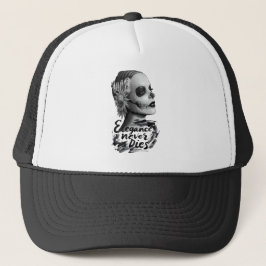 Gorra De Camionero Calavera monocroma