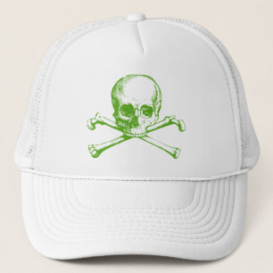 Gorra De Camionero Calavera vintage y cruces