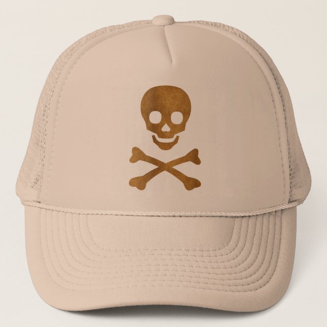 Gorra De Camionero Calavera y huesos (Anverso)