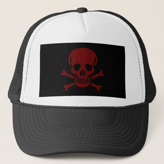 Gorra De Camionero Calavera y huesos (Anverso)