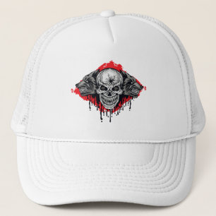 Gorra De Camionero Calavera y lobo