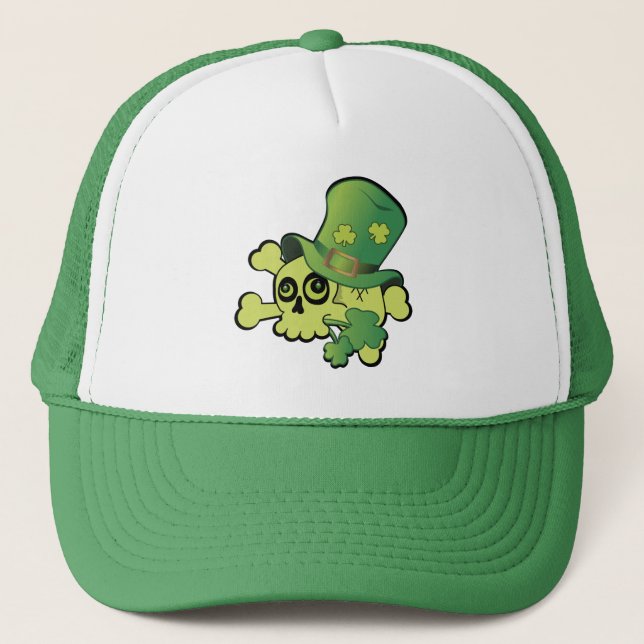 Gorra De Camionero Calavera y rocas (Anverso)