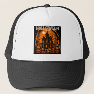GORRA DE CAMIONERO CALAVERAS DE CASA EMBRUJADA TERRIFICANTE DE HALLOW