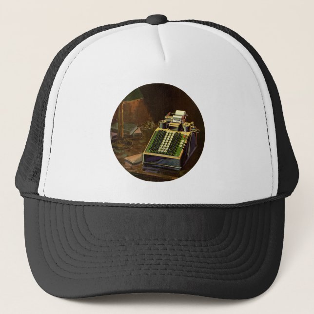 Gorra De Camionero Calculadora de contabilidad Comptometer empresaria (Anverso)