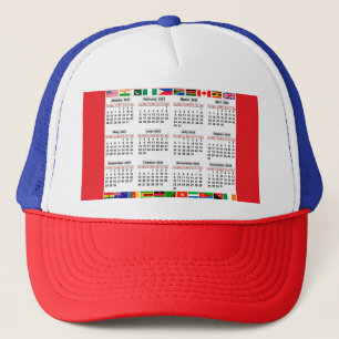 Gorra De Camionero Calendario de 12 meses del año 2025