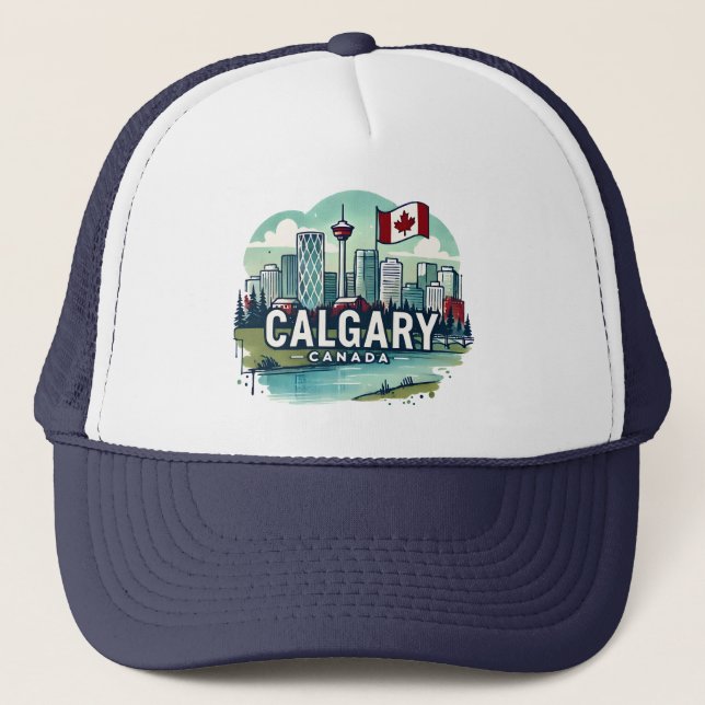 Gorra De Camionero Calgary Alberta Canada (Anverso)
