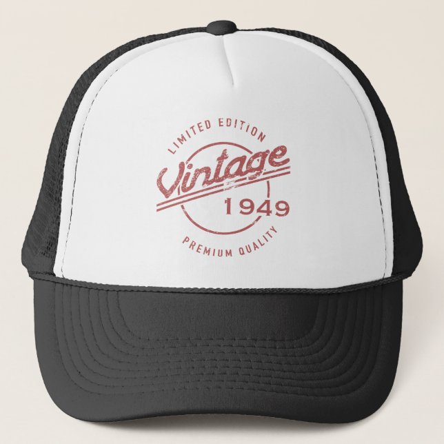 Gorra De Camionero Calidad Premium de cumpleaños 1949 (Anverso)