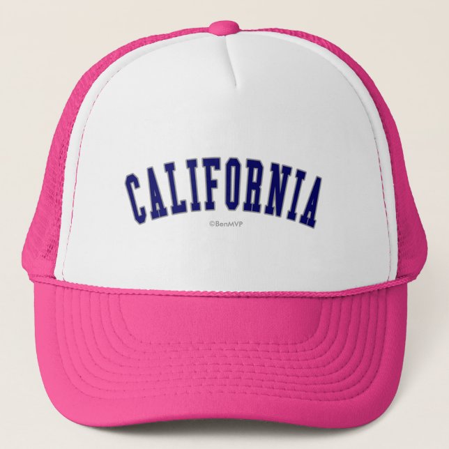 Gorra De Camionero California (Anverso)