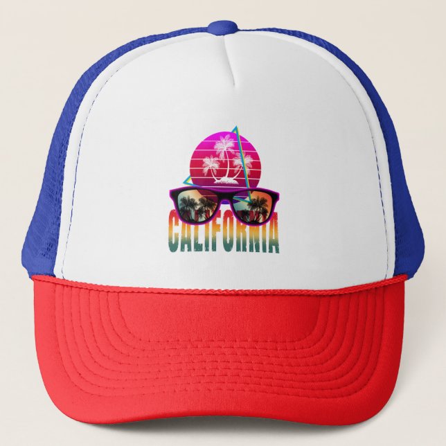 Gorra De Camionero california 80s retro  (Anverso)