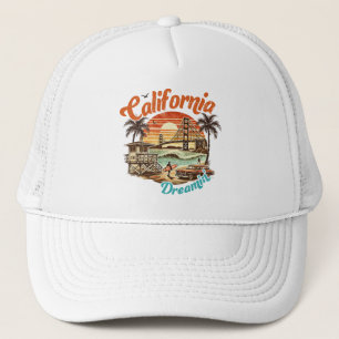 Gorra De Camionero California Dreamin’ - Puente costero, playa