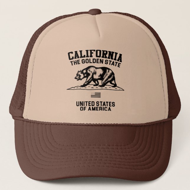Gorra De Camionero California, el estado de oro (Anverso)