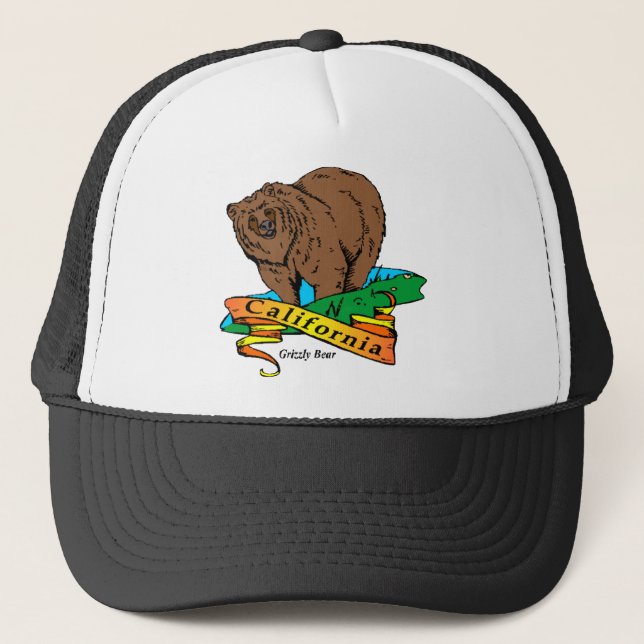 Gorra De Camionero California Grizzly (Anverso)