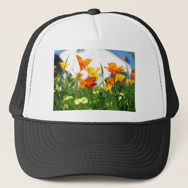 Gorra De Camionero California Poppies (Anverso)
