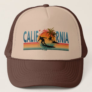GORRA DE CAMIONERO CALIFORNIA SUNSET SUMMER  TRUCKER HAT