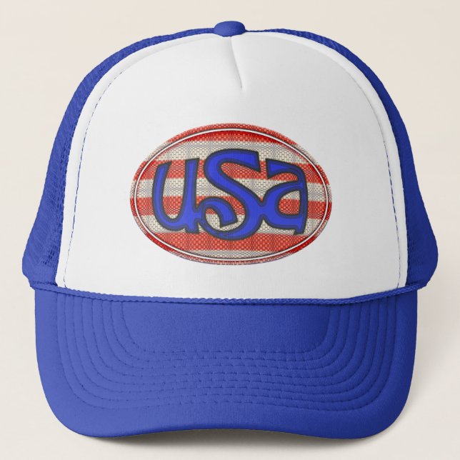 Gorra De Camionero Caligrafía de los E.E.U.U. (Anverso)