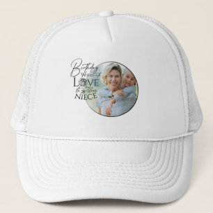Gorra De Camionero Caligrafía Foto Personalizada Cumpleaños Para Sobr