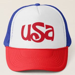 Gorra De Camionero Caligrafía "USA"