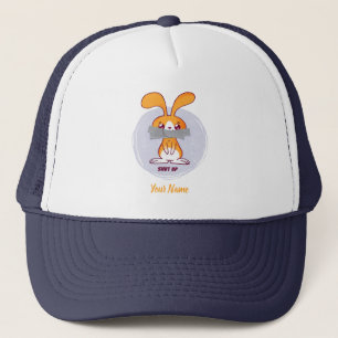 Gorra De Camionero Cállate Conejo Diseño Divertido Sarcástico Cómic