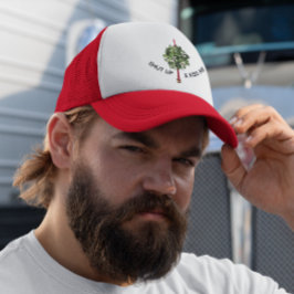 Gorra De Camionero Cállate y béame Mistletoe